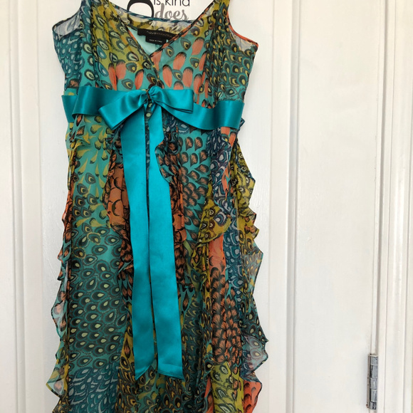BCBGMaxAzria Dresses & Skirts - BCBG Maxazria Spaghetti Strap Cocktail Dress S 4
